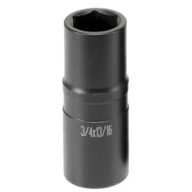 Grey Pneumatic 2346D 1/2" Drive Thin Wall "flip" Socket - 3/4" X 13/16"