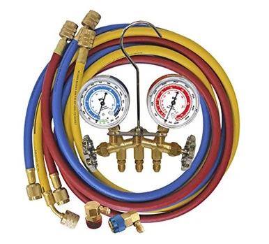 Mastercool MSC-66661-AYF R1234yf/r134a Brass Manifold Gauge Set 66661AYF_59