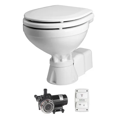 Johnson Pumps 80-47231-01 Johnson Pump Aquat Toilet Electric Compact - 12v W/pump