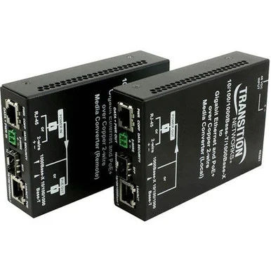 Transition Networks Ethernet Over 2-Wire Extender With PoE+ (eopd4052-111)
