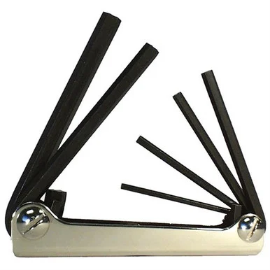 Eklind Tool Company 21151 Hex Key Set 5 Pc Folding Metric 3-10mm