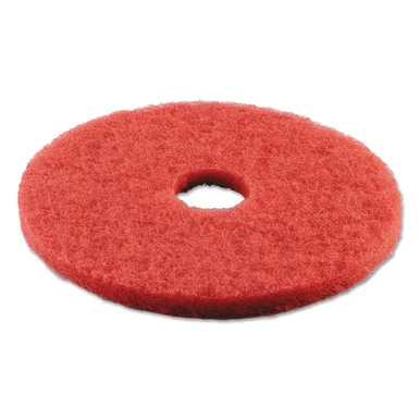 Boardwalk 4018RED Standard 18-inch Diameter Buffing Floor Pads, Red