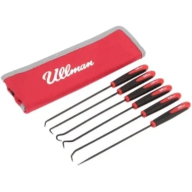 Ullman Devices Corp. CHP6-LP Six Piece 9-3/4" Long Hook & Pick Set