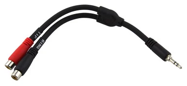 Pig Hog PYIC06 6ft Trs(m)-dual 1/4 Insert Cable
