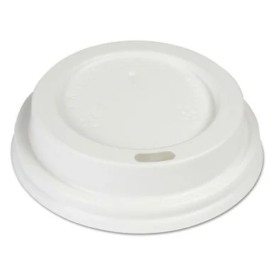 Boardwalk HOTWH8 Hot Cup Dome Lids, Fits 8 Oz Hot Cups, White, 1000/carton
