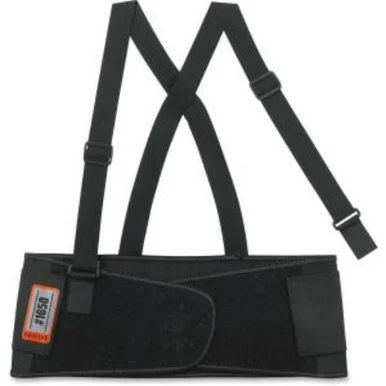 Proflex Economy Elastic Back Support - Adjustable, Strechable, Comfortable - Strap Mount - 7.5" - Black (ego-11091)