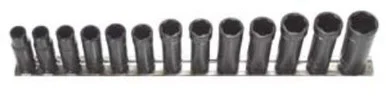 H.b. Products Inc TSCD3813B 13 Piece 3/8" Drive Deep Turbo Socket Sae/ Metric Set - Hudson Bearings
