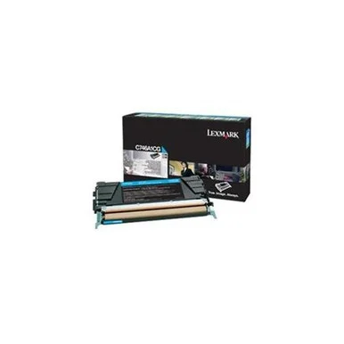 Lexmark Toner Cartridge - Cyan - Laser - 6000 Page - 1 Each C746A4CG