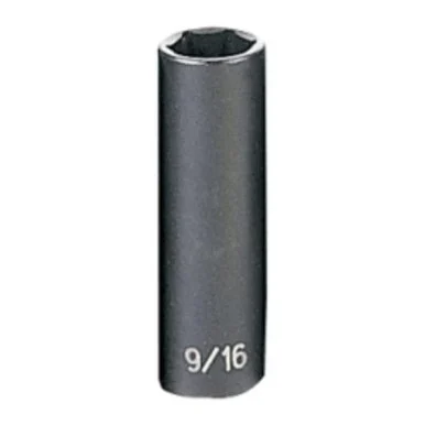 Grey Pneumatic 1018D 3/8" Drive Deep Fractional Impact Socket 9/16