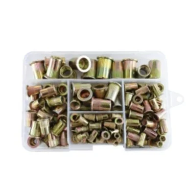 Astro Pneumatic RN120 Steel Rivet Sae Fractional Nut 120-piece Assortment