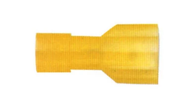 Install Bay 3M Quick Disconnect Yellow Nylon Insulated Male Connector 12/10 Gauge .250 - 100 Pack 3MYNMD250F