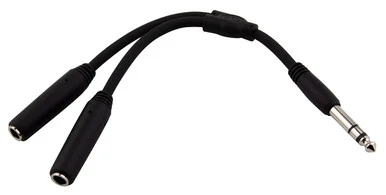 Pig Hog PYIC03 3ft Trs(m)-dual 1/4 Insert Cable