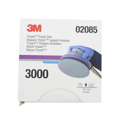 3m 3M-2085 Trizact Hookit Foam Disc, 6", 3000 Grit 2085_59