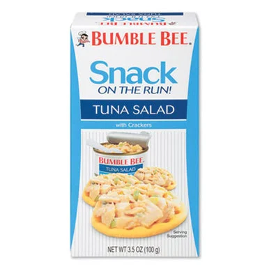 Ace Office AHF70777 Snack On The Run Tuna Salad With Crackers, 3.5 Oz Pack, 12/carton