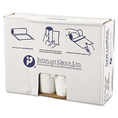 Integrated Bagging Systems VALH4048N12 High-density Can Liner, 40 X 46, 45gal, 12mic, Clear, 25/roll, 10 Rolls/carton