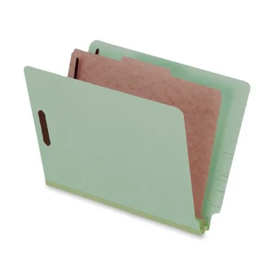 Pendaflex Pressboard End Tab Classification Folder - Letter - 8.50" X 11" - 2" Expansion - 4 Fastener - 2" Folder, 1" Divider Fastener Capacity - 1 Dividers - 25 Pt. - Pressboard - Light (ESS23214)