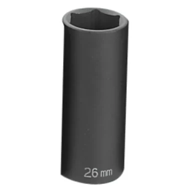 Grey Pneumatic 2026MD 1/2" Drive Metric Deep Impact Socket 26mm