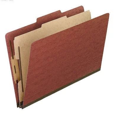 Esselte Legal Size Classification Folder - Legal - 8.50" X 14" - 2" Expansion - 4 Fastener - 2" Folder, 1" Divider Fastener Capacity - 2/5 Tab Cut - Right Tab Location - 1 Dividers - 25 Pt. - (2157R)