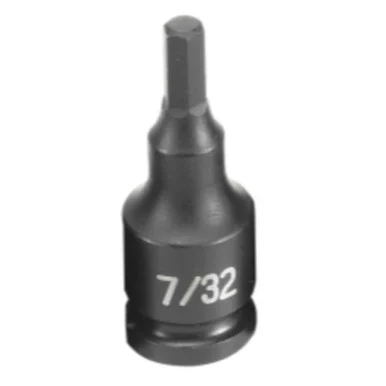 Grey Pneumatic 1907F 3/8" Drive Fractional Hex Driver Impact Socket 7/32