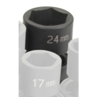 Grey Pneumatic 2024UM 1/2" Drive X 24mm Standard Universal Socket 2024UM_45