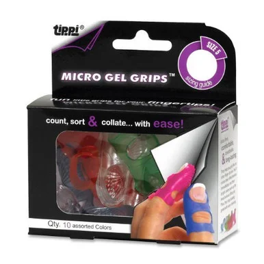 Lee Tippi Micro-gel Fingertip Grip - #5 With 0.62" Diameter - Small Size - Assorted (61050)