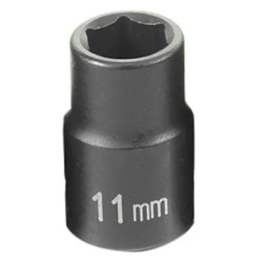 Grey Pneumatic 1011M 3/8" Drive Standard Metric Impact Socket - 11mm