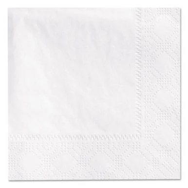 Hoffmaster 180330 Beverage Napkins, 2-ply, 9 1/2 X 9 1/2, White, 3000/carton