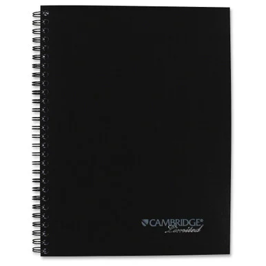 Mead Action Planner Business Notebook - Ruled - 1 Each Black Cover (mea-06122)