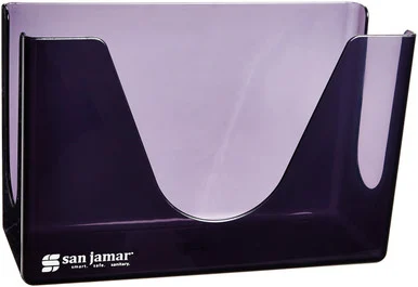 San Jamar T1720TBK Countertop Folded Towel Dispenser, Plastic, Black Pearl, 11 X 4 3/8 X 7