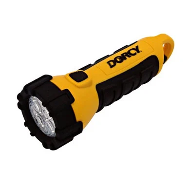 Dorcy 41-2510 Incredible Floating Flashlight - LED - AA - Plastic, Rubber - Yellow, Black