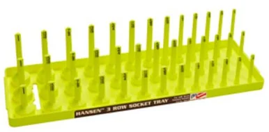 Hansen Global 38073 Hv Yellow 3/8" Dr. Sae 3 Row Multi Length Socket Holder 38073_45