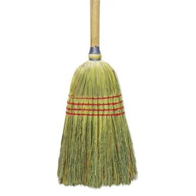 Boardwalk BWKBR10012 Upright Corn/fiber Broom, 56", Lacquered Wood Handle, Natural, 6/carton