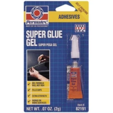 Super Glue Gel, 2 Gram Tube Carded 82191CAN - Permatex