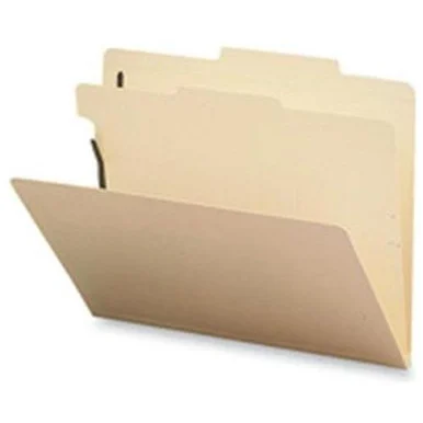 Sparco Classification Folder - Letter - 8.50" X 11" - 1 Dividers - Manila - 10 / Box (SP17271)