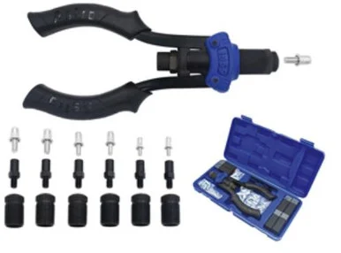 Astro Pneumatic 1455 Hand Rivet Stud Setter Kit - Metric & Sae With Rivet Studs