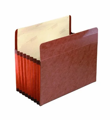 Pendaflex Premium Reinforced File Pockets - Letter - 8.50" X 11" - 7" Expansion - Red Fiber - Red Fiber (ESS45302)