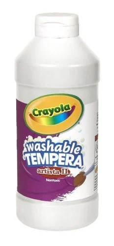 Crayola Artista Ii Washable Tempera Paint - 16 Oz - 1each - White (543115053)