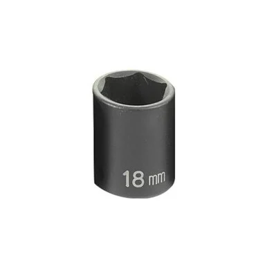 Grey Pneumatic 1018M 3/8" Drive Standard Metric Impact Socket - 18mm