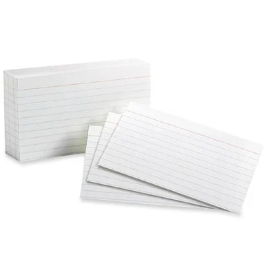 Esselte Printable Index Card - 3" X 5" - 85 Lb - Recycled - 100 / Pack - White (ESS31)