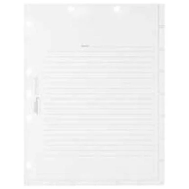Tabbies Medical Chart Index Dividers - Blank - 400 / Box - White Divider - White Tab (TAB54520)