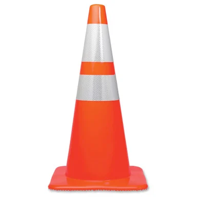 Tatco 28" Traffic Cone - 28" Height - Orange, Silver (tco-25900)