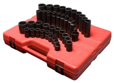 Sunex 2699 39 Piece 1/2" Drive 12 Point Metric Master Impact Socket Set