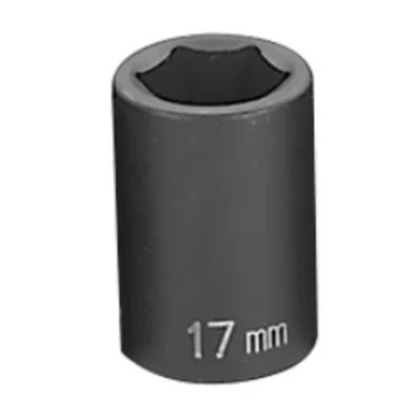 Grey Pneumatic 2017M 1/2" Drive Standard Metric Impact Socket - 17mm