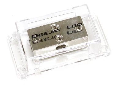 Deejay LED TBH1030CLEAR One 0 Gauge To Three 0 Gauge Main Power Distribution Terminal Block
