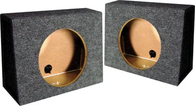 Qpower QTW10S *tw10s* Empty Split Woofer Box; 10" Angle; Qpower Mounts Behind Seat