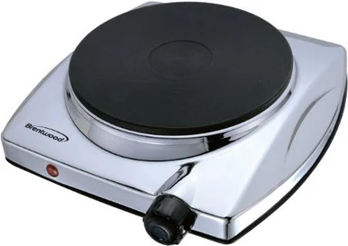 Brentwood Electric Burner - 1 x Burner - Cast Iron Burner, Plastic, Metal TS337