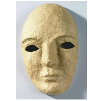 Chenillekraft 8" Papier Mache Mask - 8" X 6" - Natural (4190)