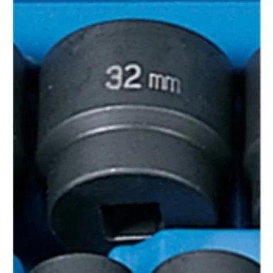 Grey Pneumatic 2032M 1/2" Drive Standard Metric Impact Socket - 32mm