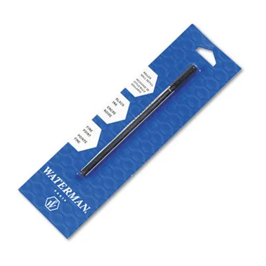 Sanford 1964019 Refill For Waterman Roller Ball Pens, Fine Point, Black Ink