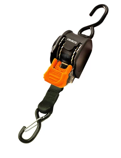 Cargobuckle 10085147 Mini G3 Retractable Tie-down W/ Dual S-hooks 1" X 72"